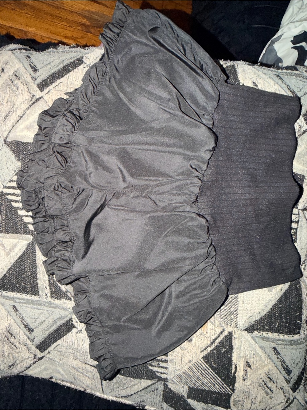 No Boundaries Black Ruffled Mini Shorts
